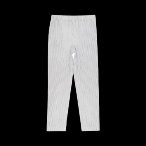 Homme Plissé Issey Miyake Basic Pleated Pants 'Light Grey'