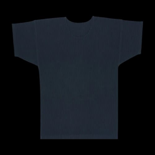 Homme Plissé Issey Miyake Basic Pleated T-Shirt 'Black'