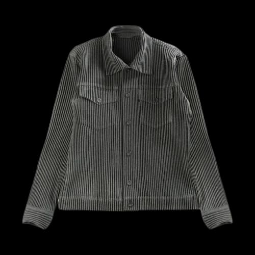 Homme Plissé Issey Miyake Wool Like Light Blouson 'Grey'