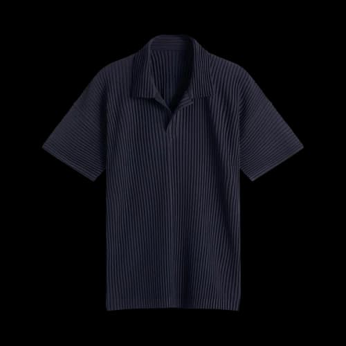 Issey Miyake Basic Shirt 'Navy'