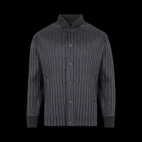 Issey Miyake Padded Pleats Top 'Charcoal'