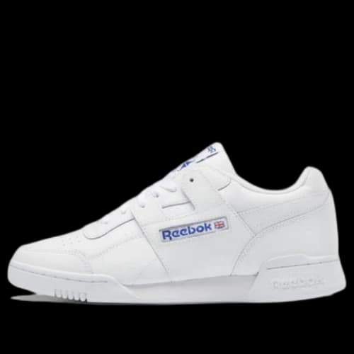 Reebok Workout Plus Casual Skateboarding Shoes Unisex White Blue