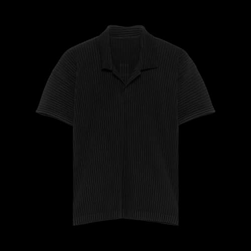 Homme Plissé Issey Miyake Basics Polo Shirt 'Black'