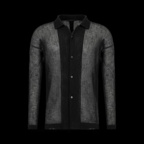 Issey Miyake Rustic Mesh Shirt 'Ivory'