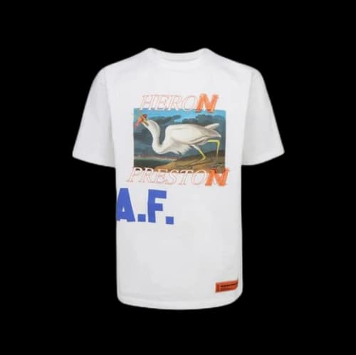 Heron Preston Logo Print AF T-Shirt White