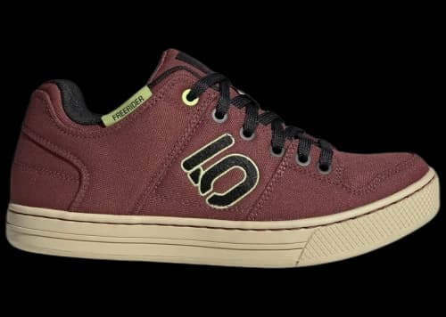 adidas Five Ten Freerider Canvas Burgundy Core Black Pulse Lime (Women's)