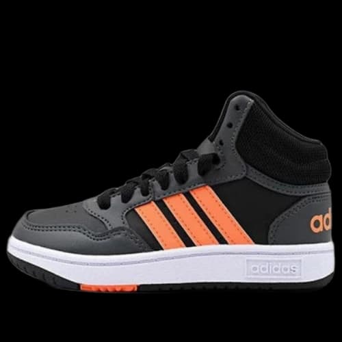 (GS) adidas Hoops 3.0 Mid Shoes 'Black Grey Orange'