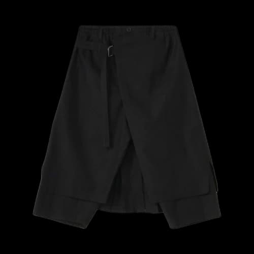 Yohji Yamamoto Pour Homme Twill Wrap Pants 'Black'