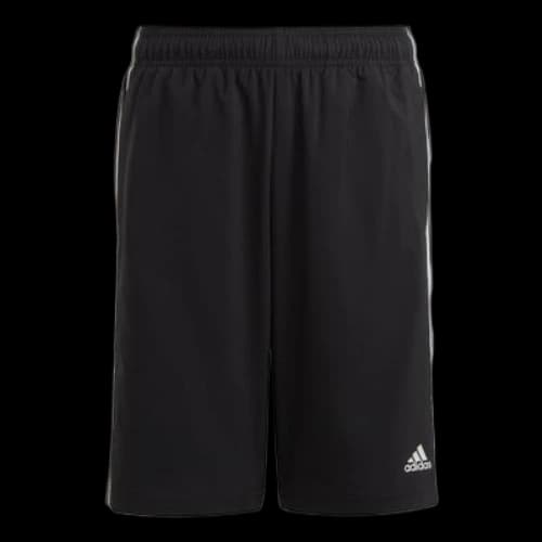 (GS) adidas Black Essentials 3-Stripes Woven Shorts 'Black'