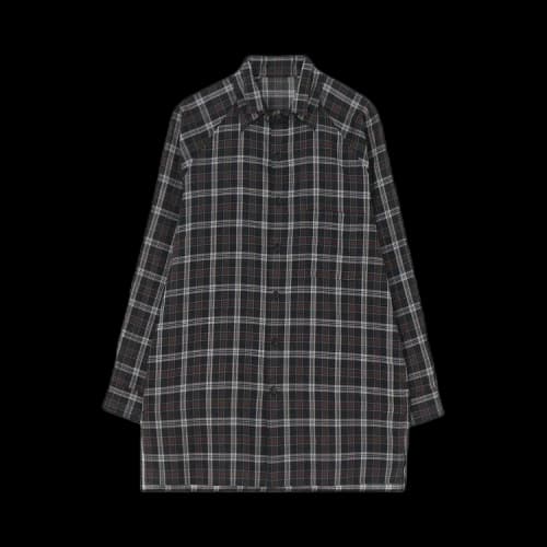 Yohji Yamamoto Check Coat 'Black'