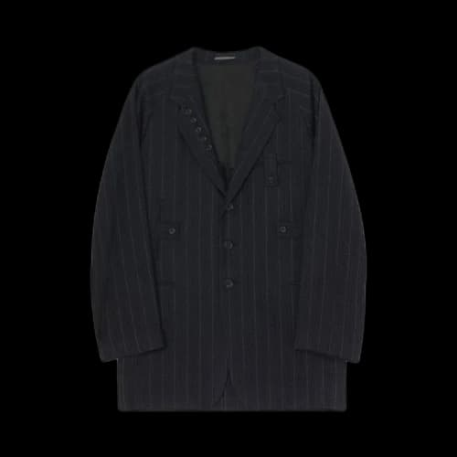 Yohji Yamamoto Pour Homme Lapel Button Jacket 'Black'