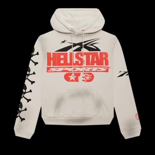 Hellstar If You Dont Like Us Beat Us Hoodie 'White'