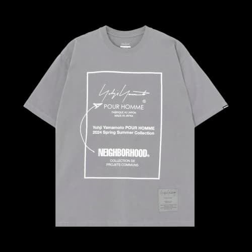 Yohji Yamamoto Pour Homme x Neighborhood PT Short-Sleeve T-Shirt II 'Grey'
