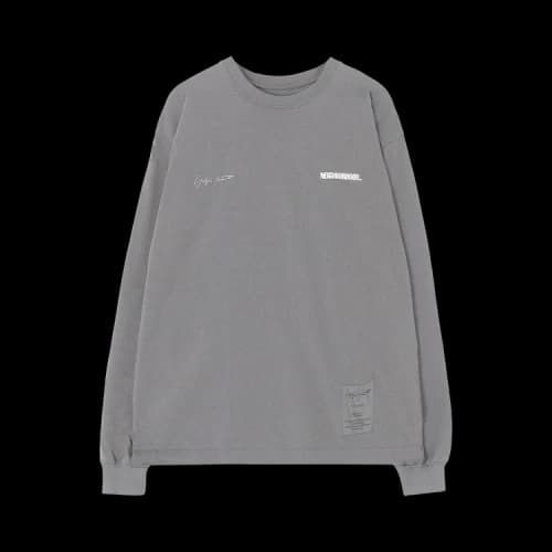 Yohji Yamamoto Pour Homme x Neighborhood PT Long-Sleeve T-Shirt 'Grey'