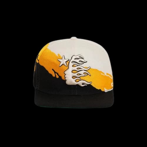 Hellstar Paintbrush Snapback Hat 'Orange/Black'