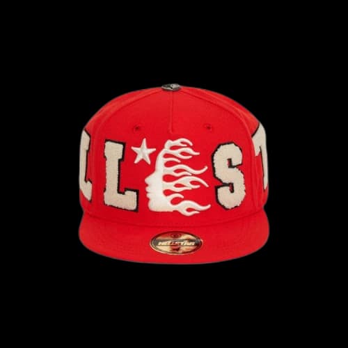 Hellstar OG Patch Fitted Hat 'Red'
