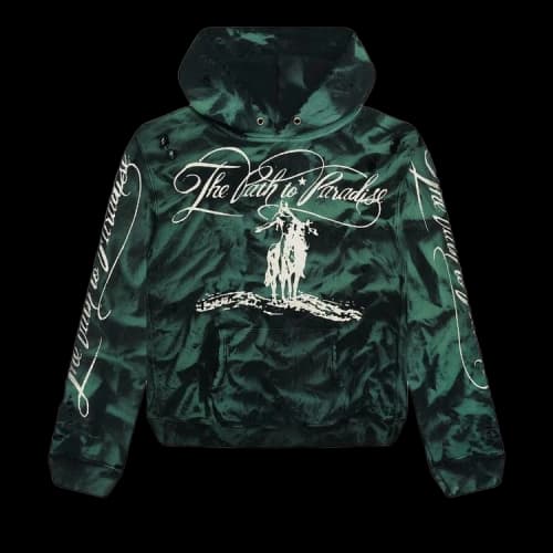 Hellstar Marble Paradise Hoodie 'Green'