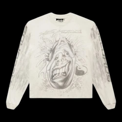 Hellstar HStar Records Long-Sleeve 'White'