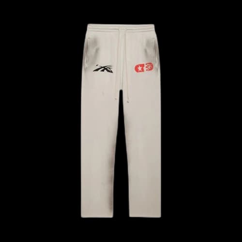 Hellstar If You Dont Like Us Beat Us Sweatpants 'White'