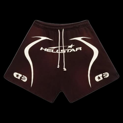 Hellstar Warm Up Shorts 'Brown'