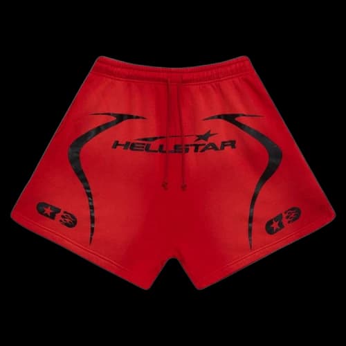 Hellstar Warm Up Shorts 'Red'