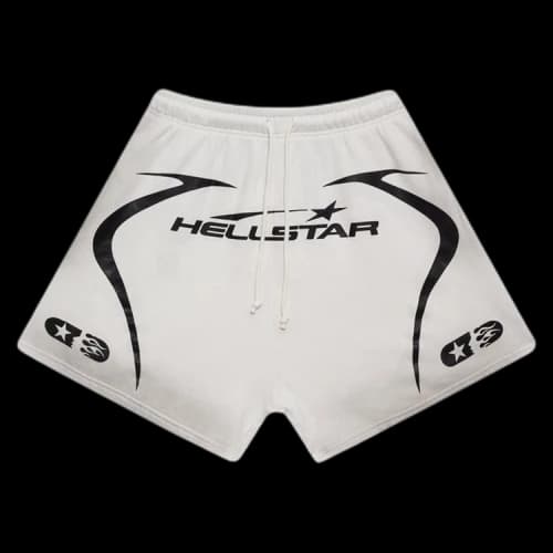 Hellstar Warm Up Shorts 'White'