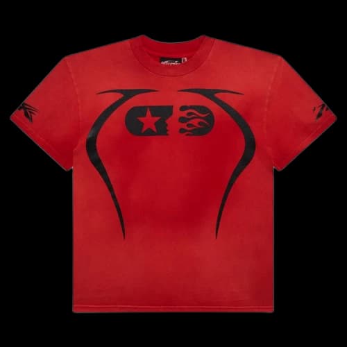 Hellstar Warm Up T-Shirt 'Red'