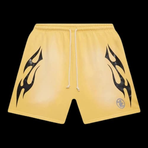 Hellstar Flame Shorts 'Yellow'