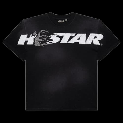 Hellstar Studios Cartoon Logo Glitter Logo T-Shirt 'Black'