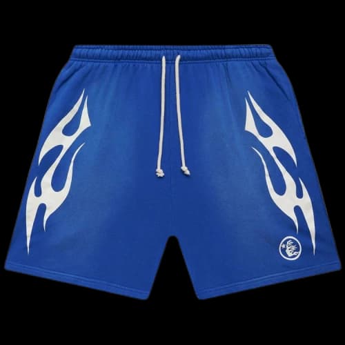 Hellstar Flame Shorts 'Blue'
