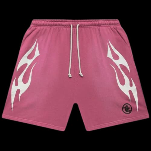 Hellstar Flame Shorts 'Pink'