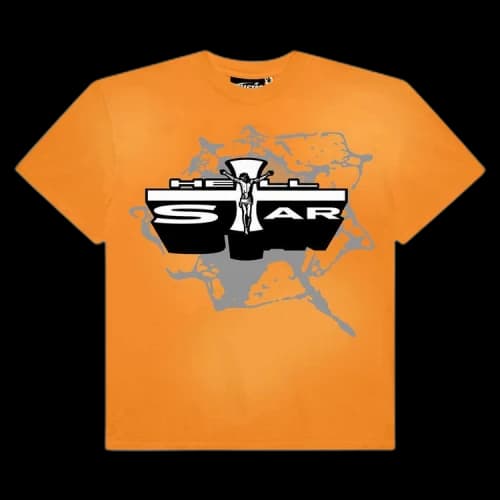 Hellstar Jesus T-Shirt 'Orange'