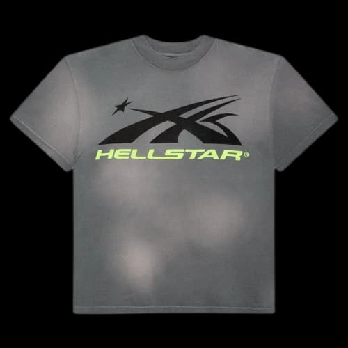 Hellstar Sports Core Logo Gel T-Shirt 'Grey'