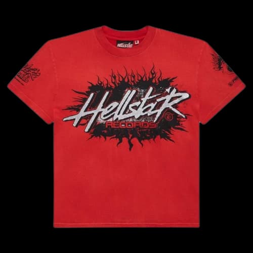 Hellstar Records T-Shirt 'Red'