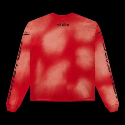Hellstar H Cursive Logo Longsleeve 'Red'