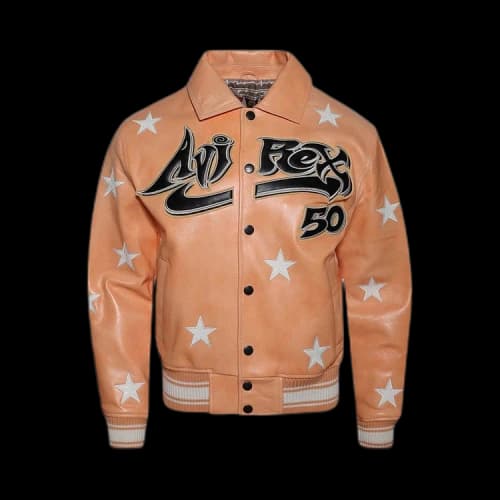 Hellstar A2 Leather Jacket 'Orange'