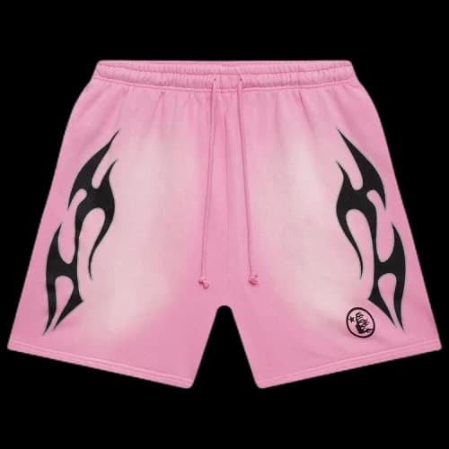 Hellstar x Complex Sports Flame Shorts 'Pink'