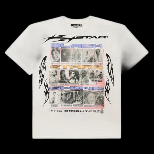 Hellstar Black Stars T-Shirt 'White'