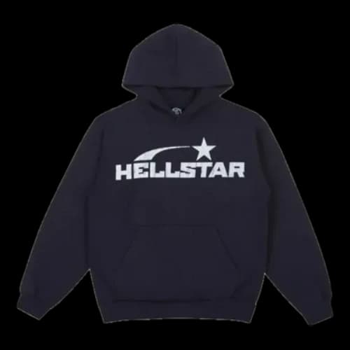 Hellstar Studios Basic Logo Hoodie 'Black White'