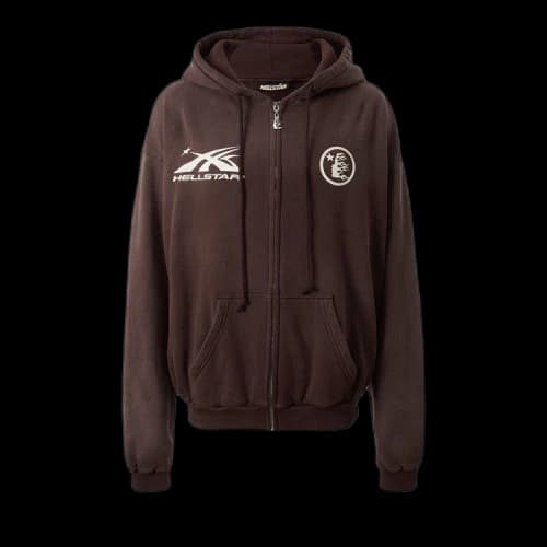 Hellstar Hs Logo Zip-Up 'Brown'