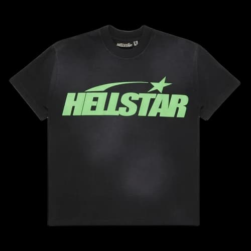 Hellstar Classic T-Shirt (Regular Print) 'Black/Green'