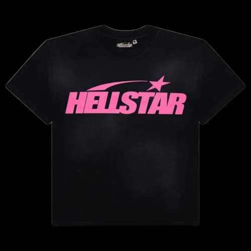 Hellstar Classic T-Shirt (Regular Print) 'Black/Pink'