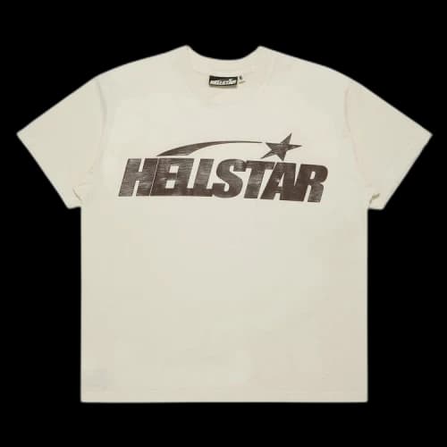 Hellstar Classic T-Shirt (Regular Print) 'White/Brown'
