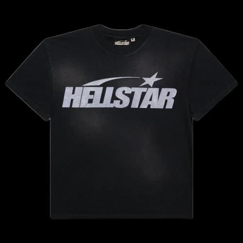 Hellstar Glitter Logo T-Shirt 'Black'