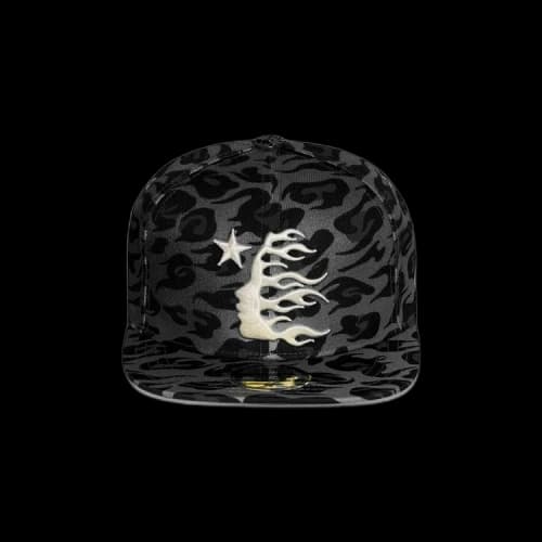 Hellstar Cheetah Print Fitted Hat 'Black'