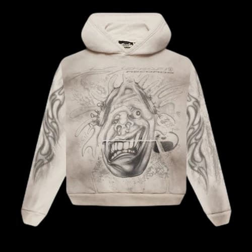 Hellstar HStar Records Hoodie 'White'