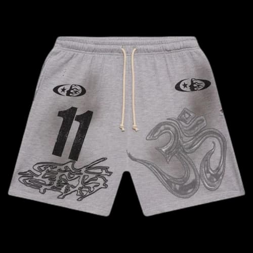Hellstar Yoga Shorts 'Grey'