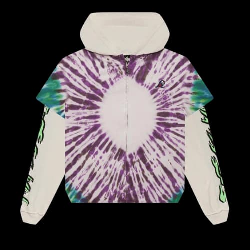 Hellstar Tye-Dye Zip-Up Hoodie 'Multicolor'