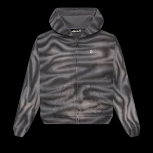 Hellstar Path to Paradise Airbrush Zip-Up Hoodie 'White'