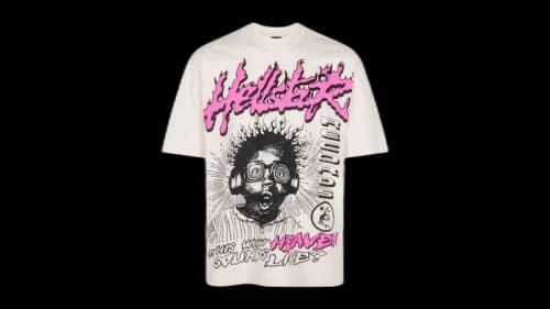 Hellstar Is This What Heaven Sounds Like T-shirt Cream